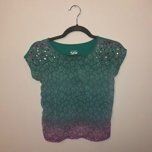 Justice Cheetah Blouse